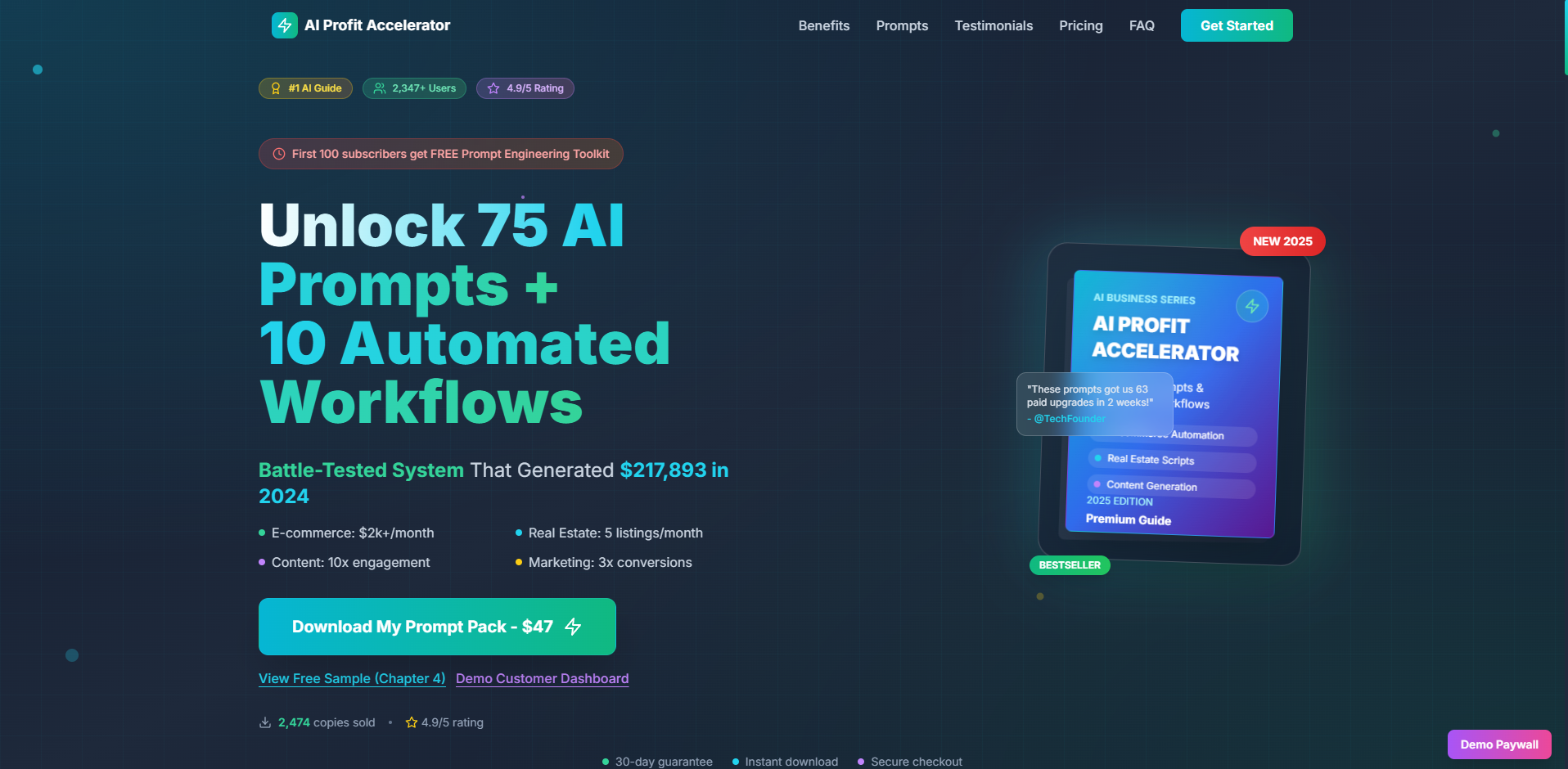 AI-Powered Business Website Screenshot