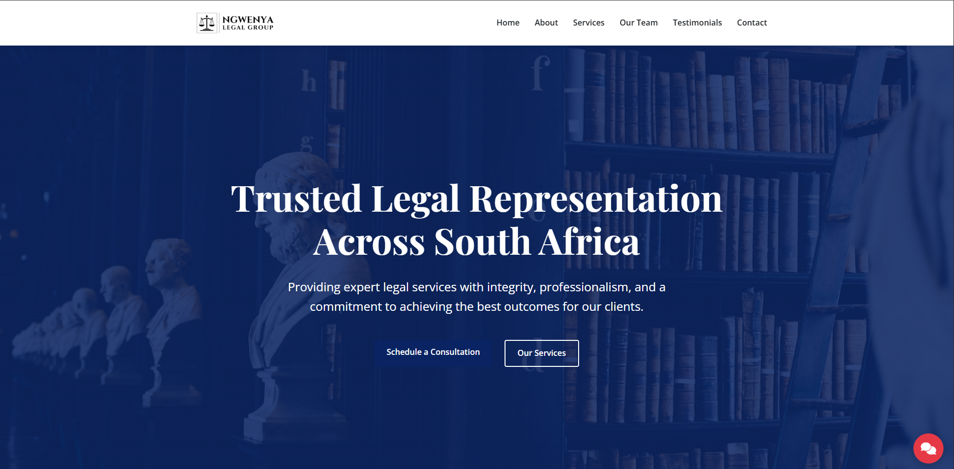Law Firm Website Screenshot